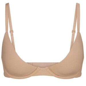 NWT SKIMS FITS EVERYBODY PLUNGE BRA CLAY / 32 / DD